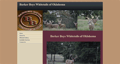 Desktop Screenshot of barkerboyswhitetails.com