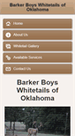 Mobile Screenshot of barkerboyswhitetails.com