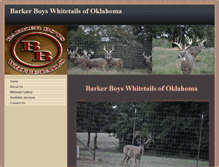 Tablet Screenshot of barkerboyswhitetails.com